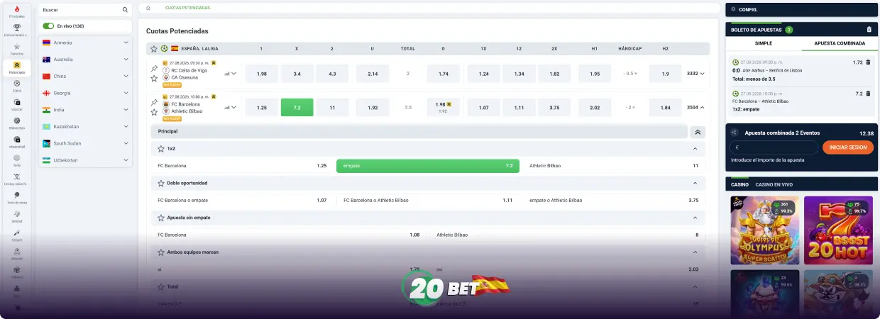 20Bet Juegos Deportivos en Línea